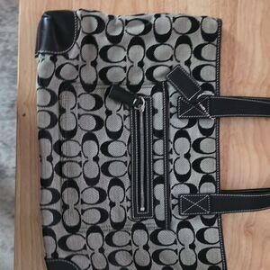 Classic Black & Cream Signature Tote Bag